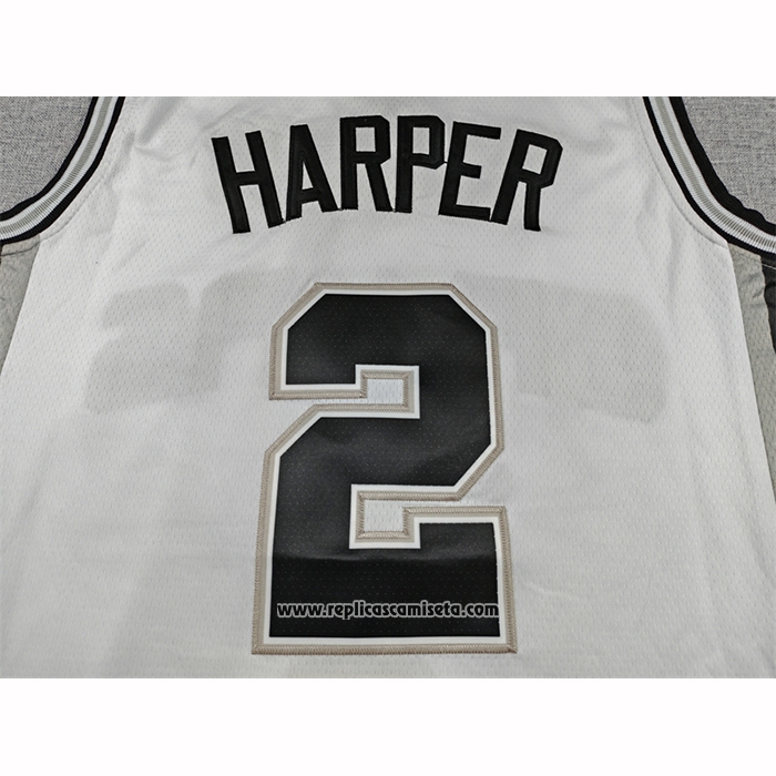 Camiseta San Antonio Spurs Dylan Harper NO 2 Association 2025-26 Blanco